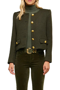 Zell Tweed Jacket in Army