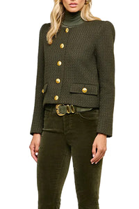 Zell Tweed Jacket in Army