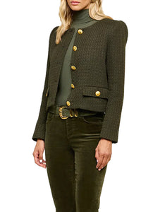Zell Tweed Jacket in Army