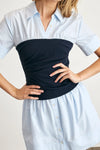 Leanne Dress in Oxford Blue Maritime Blue