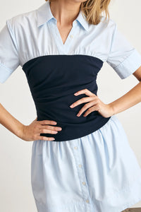 Leanne Dress in Oxford Blue Maritime Blue