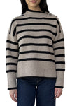 Dotty Sweater in Walnut Stripe