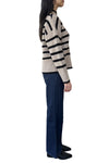 Dotty Sweater in Walnut Stripe
