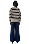 Dotty Sweater in Walnut Stripe
