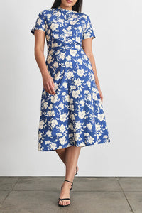 Mac Dress in French Blue Cream Multi