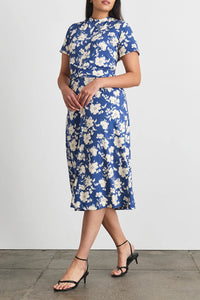 Mac Dress in French Blue Cream Multi