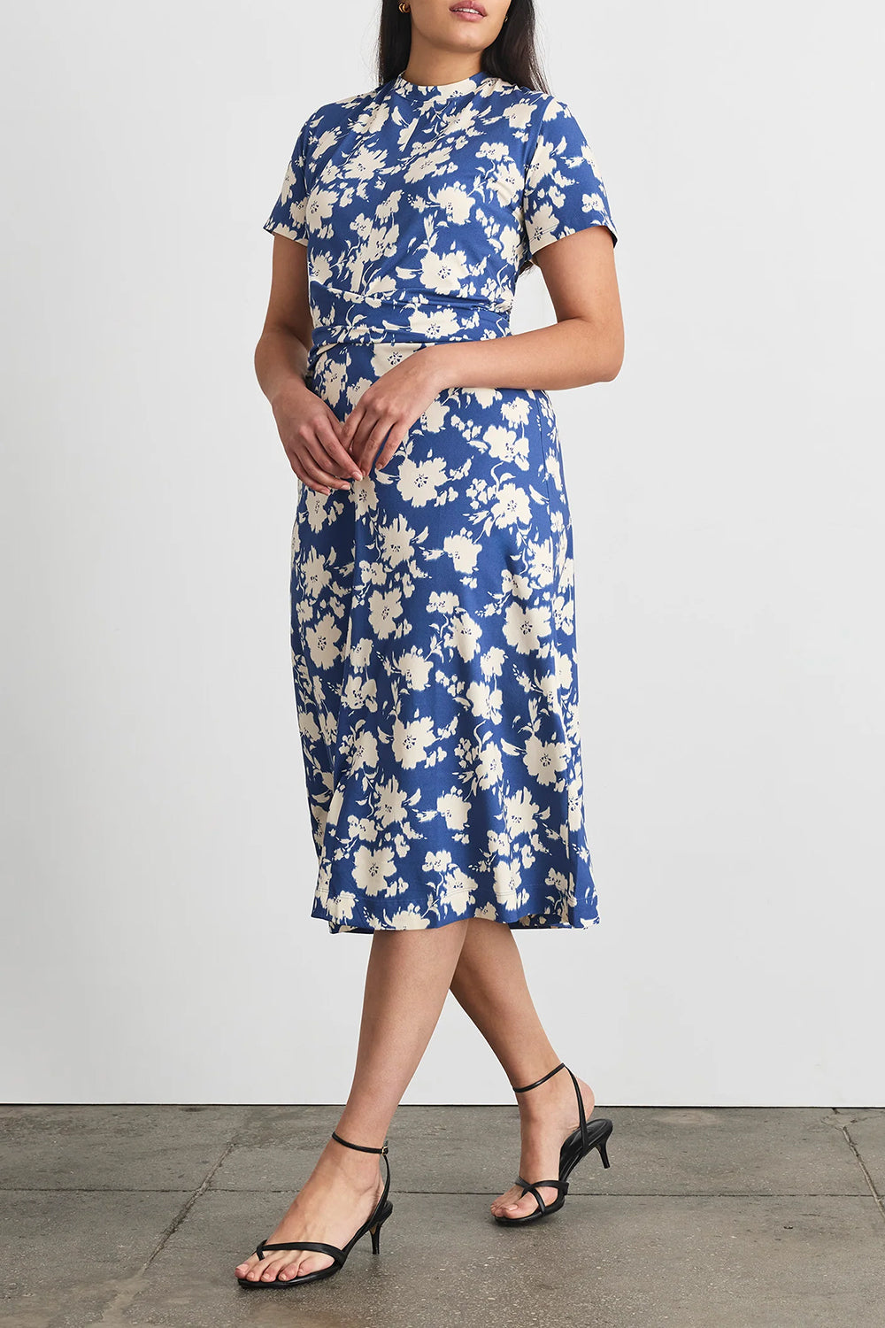 Mac Dress in French Blue Cream Multi