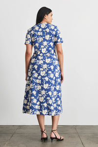 Mac Dress in French Blue Cream Multi