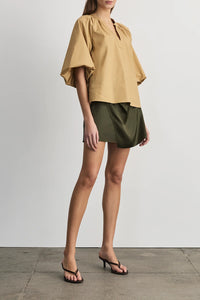 Marine Top in Dark Khaki