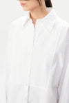 Alegre Sage Long Shirt in White