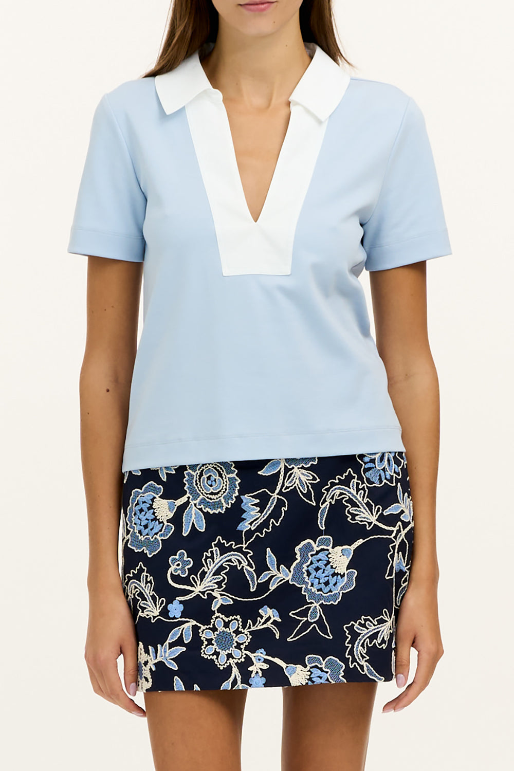 Melanie Top in Powder Blue