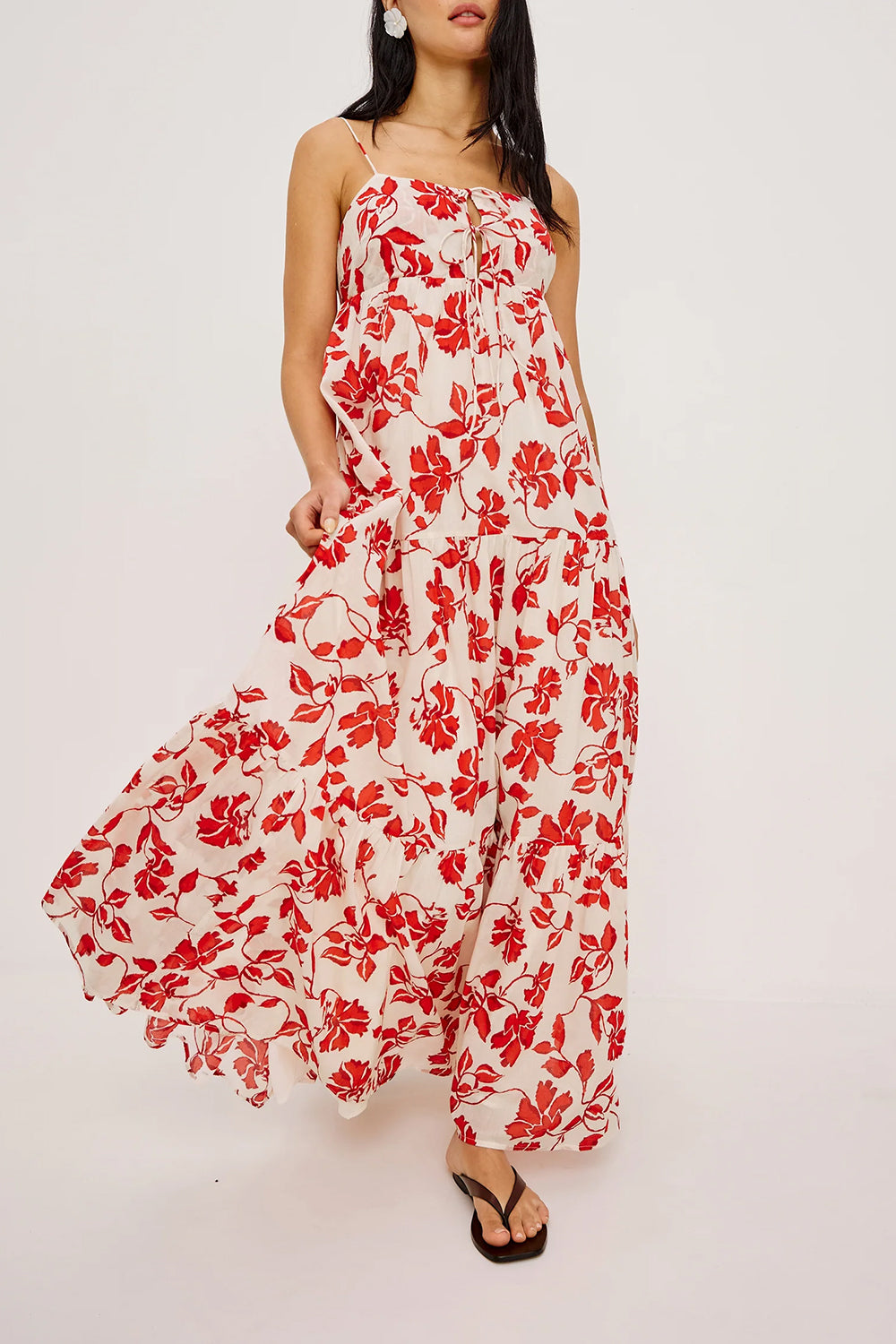 Mica Dress in Red Jasmine