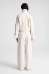 Miles Cropped Trench Jacket in Light Limestone