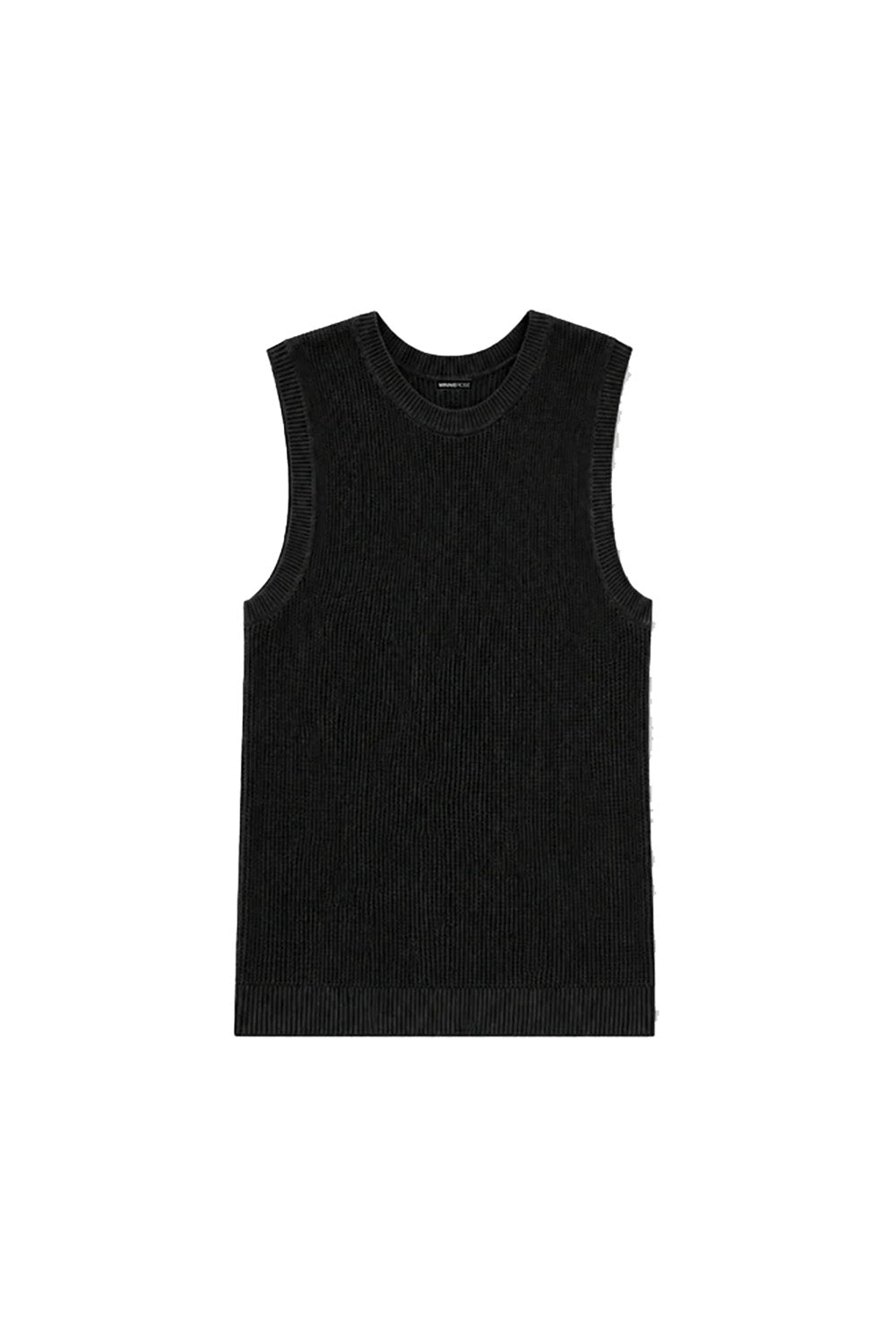 Mesh Stitch Tank in Black