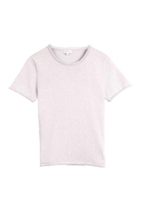 Supima Cotton Cashmere Short Sleeve Tee in White