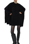 Eagle Poncho in Black
