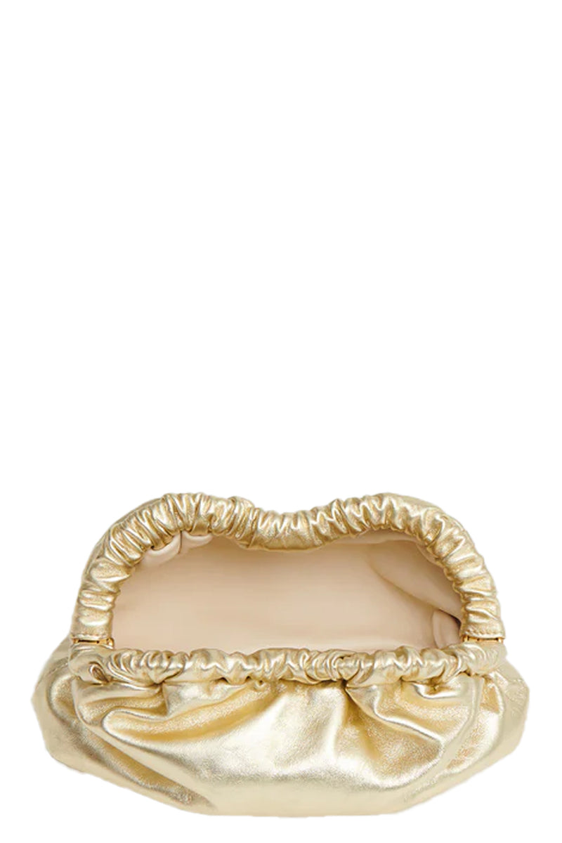 Mini Cloud Clutch in Gold