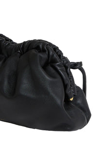 Mini Cloud Clutch in Black Flamma