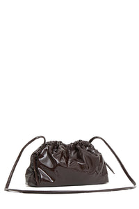 Mini Cloud Clutch in Patent Aubergine