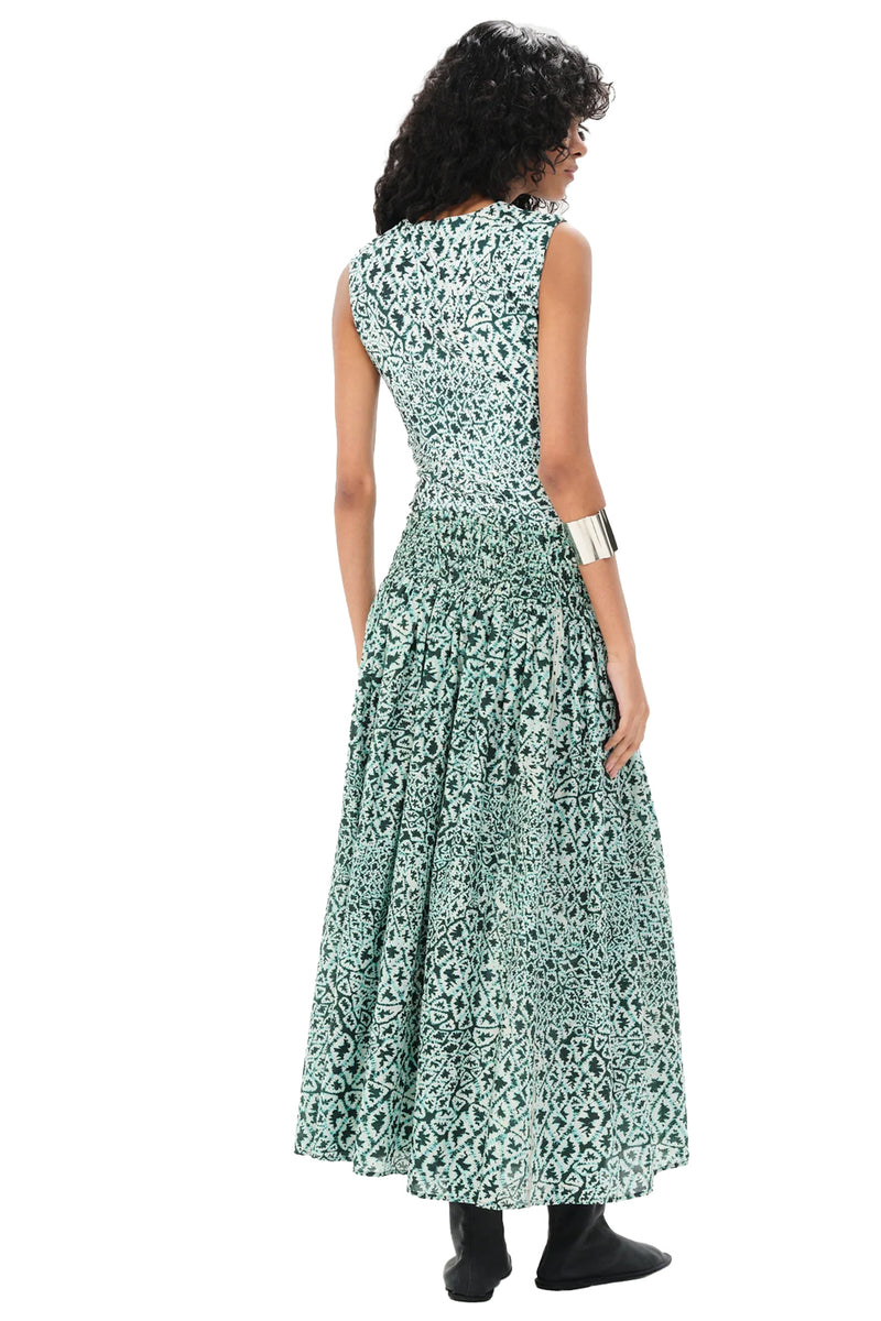 Baradero Dakota Midi Skirt in Green