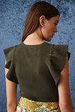 RORY TOP IN JUNIPER GREEN