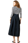 Carla Skirt in Navy Nylon Faille