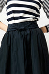 Carla Skirt in Navy Nylon Faille