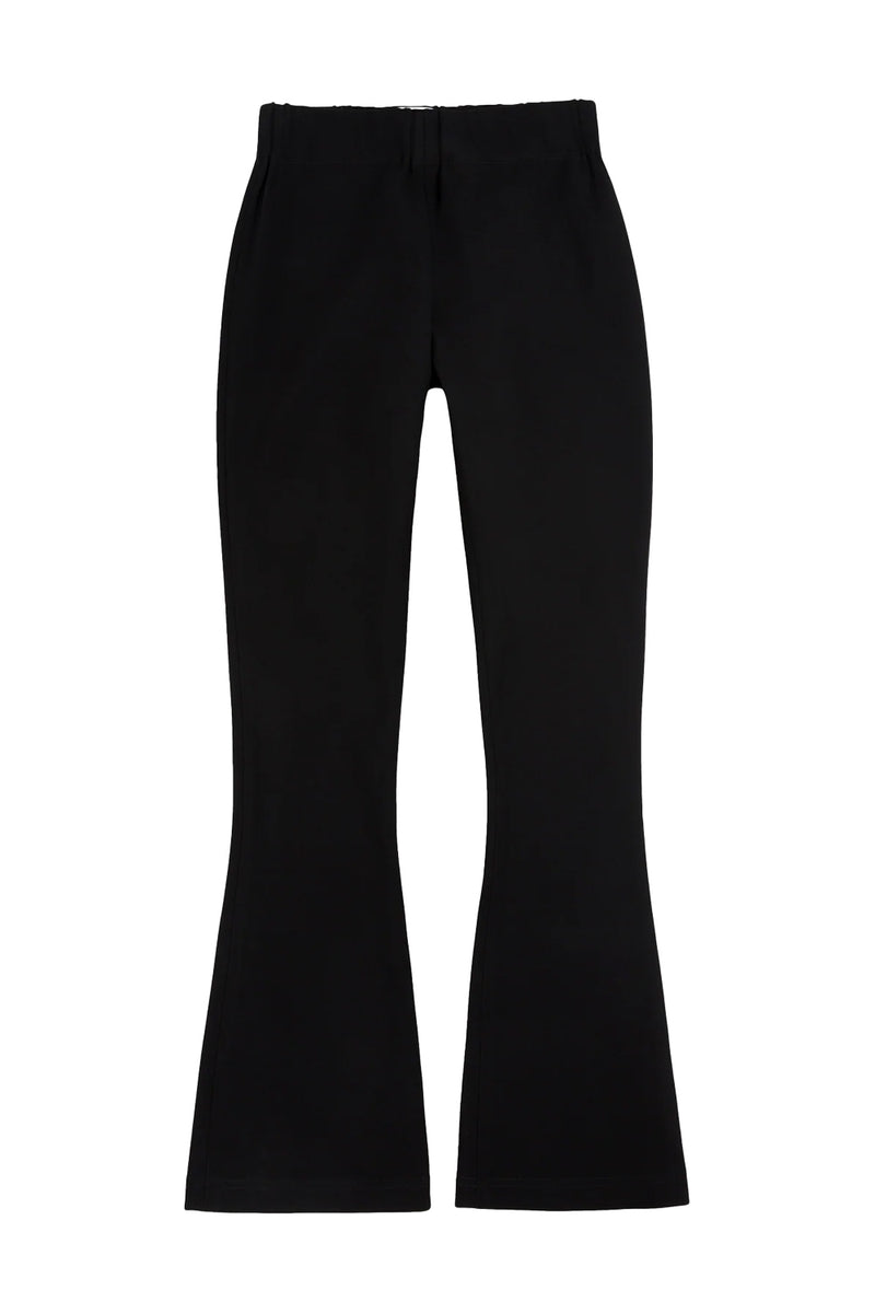 Faye Flare Cropped Pant in Black