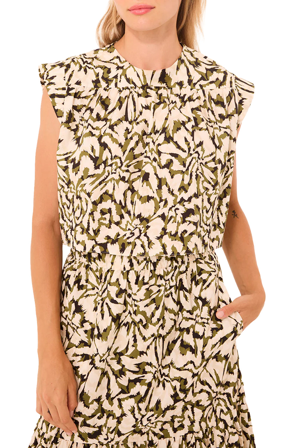 Alina Top in Abstract Floraburst