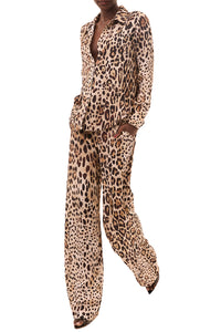 Celine Top Leopard Print