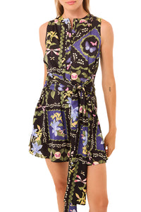 Clover Dress in Patchwork Butterfly