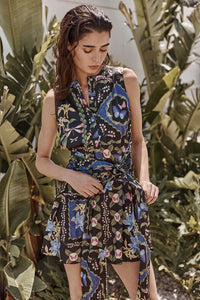 Clover Dress in Patchwork Butterfly