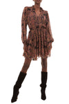 Lilly Dress in Studded Flora Chiffon
