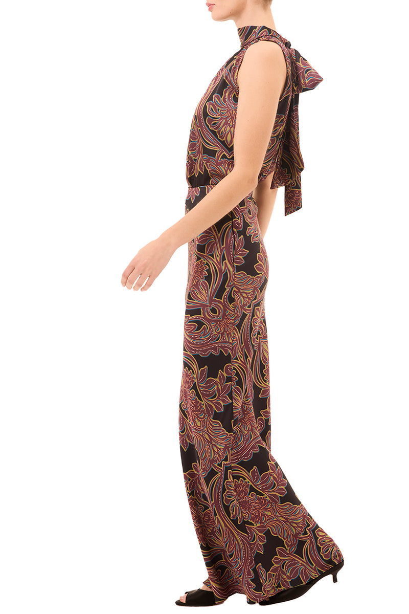 Luka Top in Studded Flora Chiffon