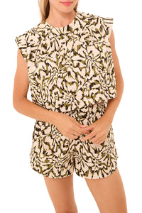 Alina Top in Abstract Floraburst