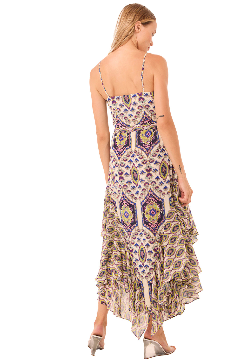 Veronica Dress in Mosaic Eye Chiffon Mix