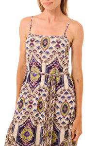 Veronica Dress in Mosaic Eye Chiffon Mix