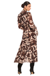 Wilma Dress in Chocolate Swirl