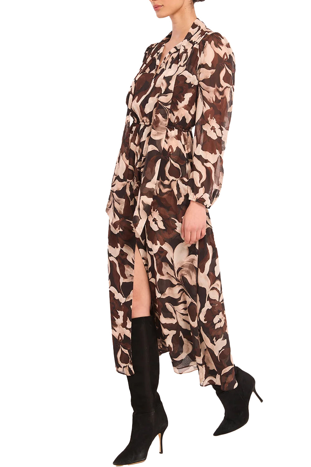 Wilma Dress in Chocolate Swirl
