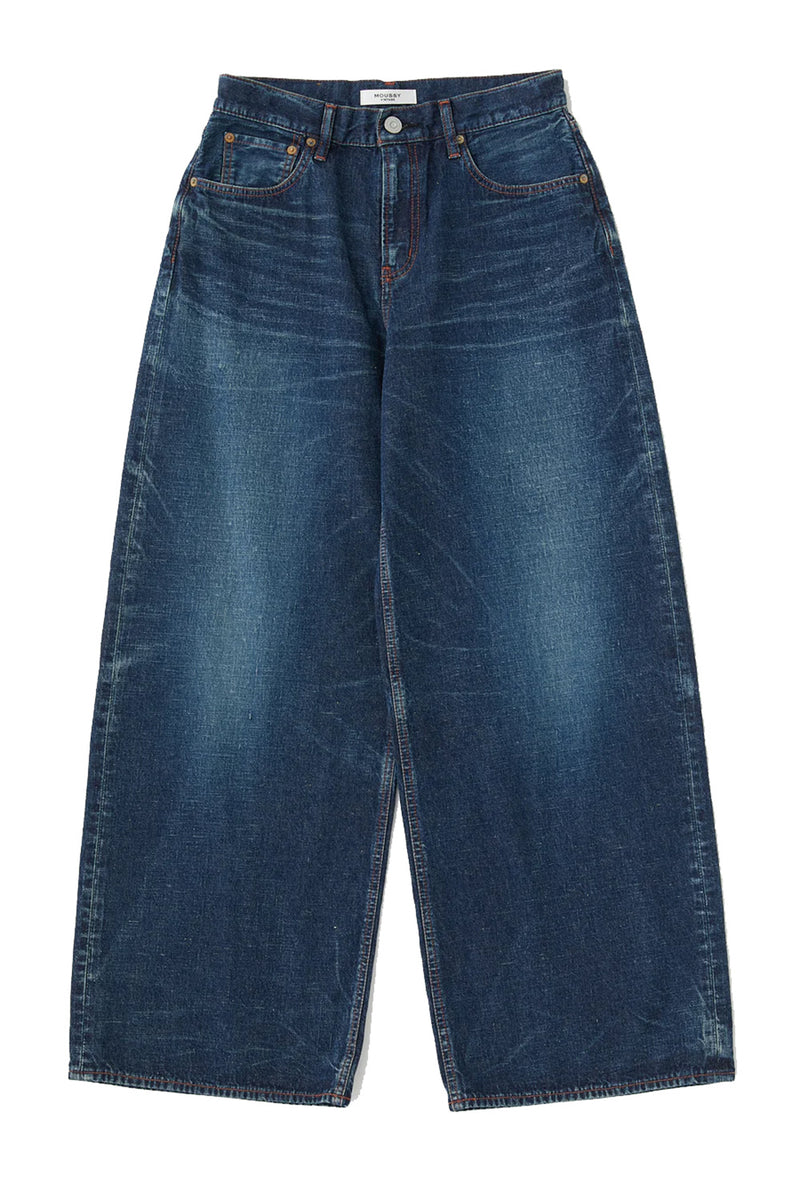 Emporia Super Wide Jeans in Dark Blue