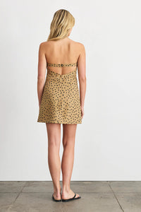 Natalie Dress in Dark Khaki Black Multi