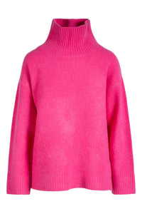 Ultra Luxe Cashmere Turtleneck in Pink