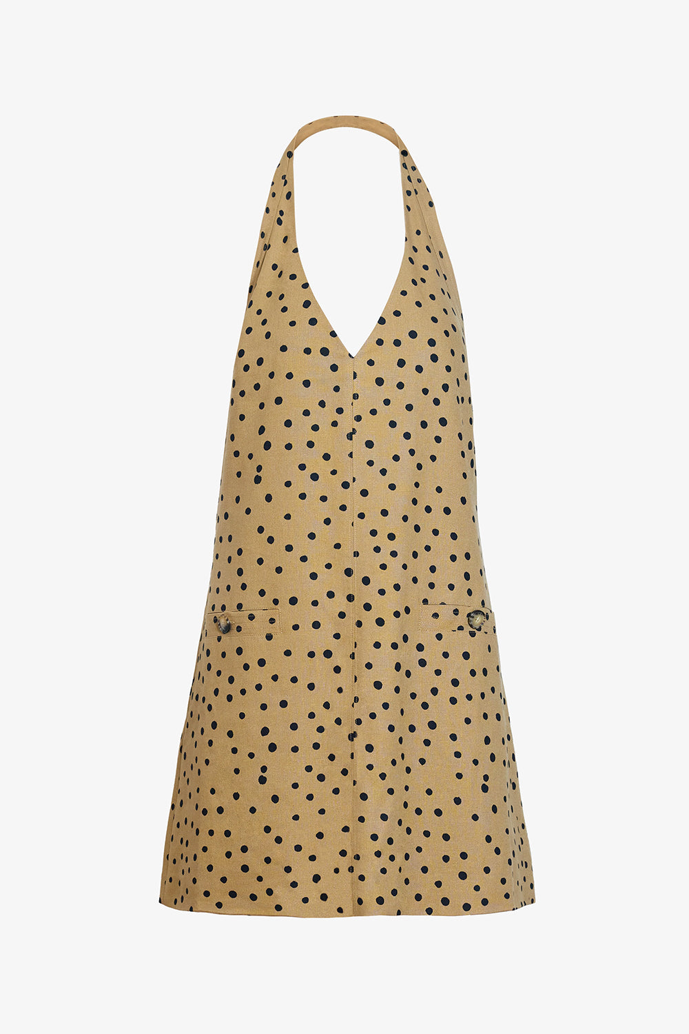Natalie Dress in Dark Khaki Black Multi