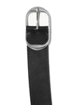 Nili Belt in Black with Antique Silver Buckle