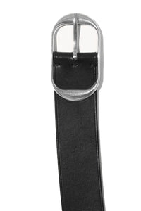 Nili Belt in Black with Antique Silver Buckle