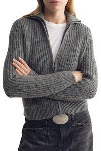 Arlen Cardigan in Medium Grey Melange