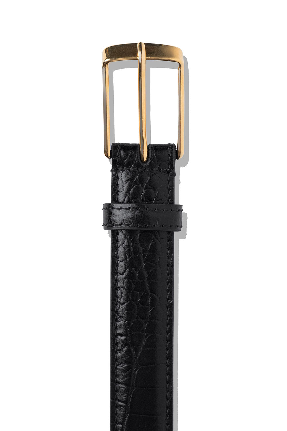 Dana Belt in Black with Gold Buckle