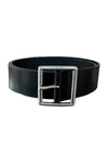 Marcela Belt in Black with Antique Silver