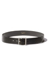 Marcela Belt in Black with Antique Silver