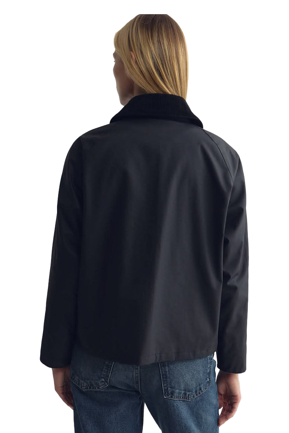 Brinley Waxed Short Parka in Black